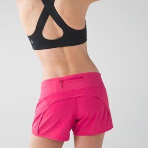 Lululemon Pink Run Times Short 4" Boom Juice Pink Size 6
